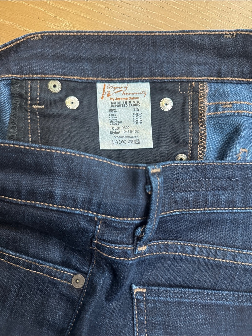 Citizens of Humanity Morrison Slim Bootcut Jeans Size 28 Dark Wash - Picture 7 of 8
